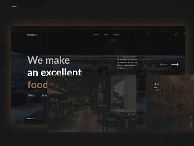 Sensations. Restaurant Website Desgn