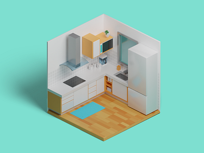 Cubic kitchen