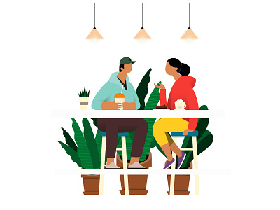 Coffee time boy cafe character coffee concept couple date friends girl illustration meeting talk vector