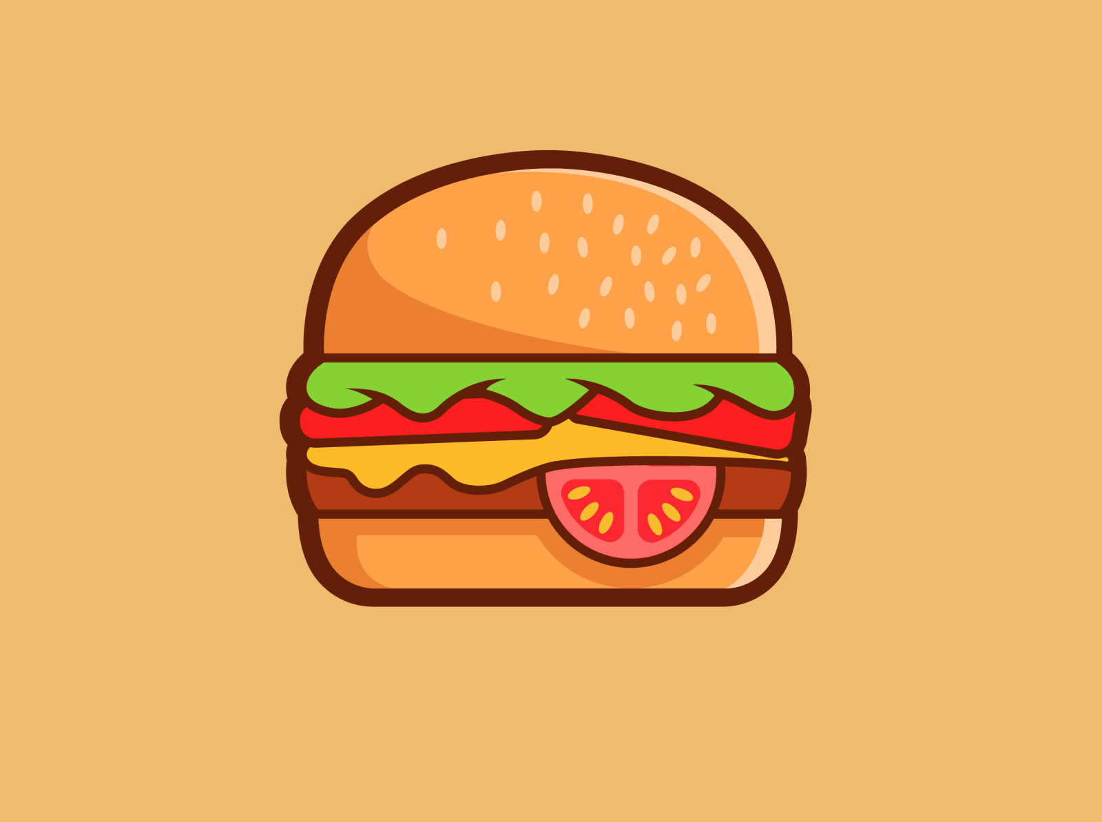 Burger by Zoriana Cherevko on Dribbble