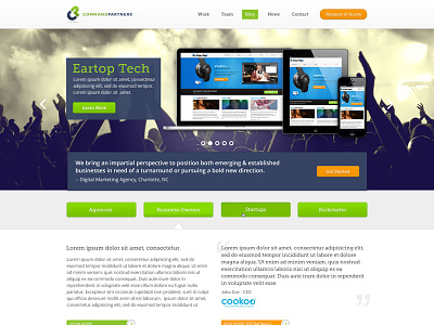 Command Partners Website Redesign