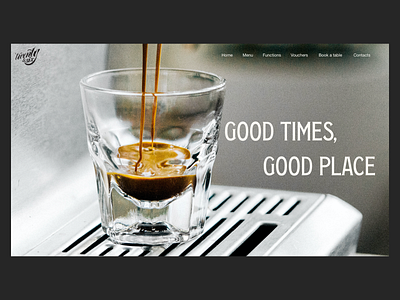GOOD times Cafe Landing Page cafe landing page landing page minimalism website design