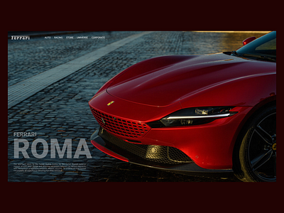 Ferrari Roma LANDING PAGE