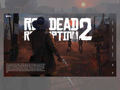 Red dead redemption 2 Landing Page