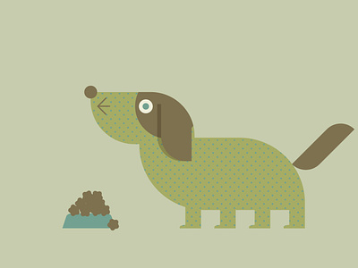 my dog animal design flat graphic design illustration vector
