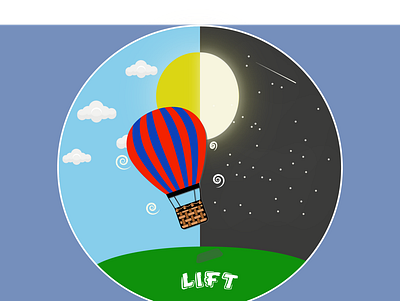 hot air balloon illustration design illustration