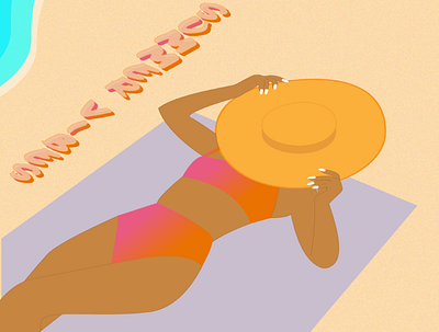 Summer Vibes art beach design graphic design graphicdesign illustration illustrator relaxation summer vector vector illustration vectorart vibes