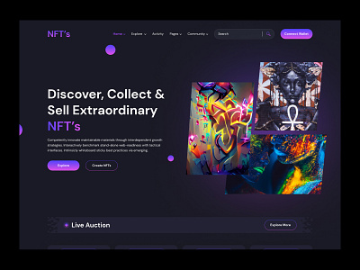 NFT's design illustration logo typography ui ux web website