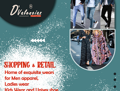 Flyer for a clothing store flyer design