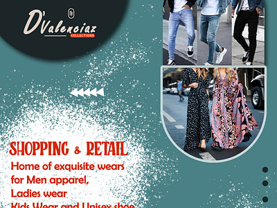 Flyer for a clothing store