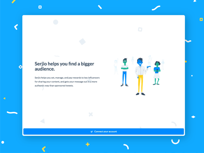 Serjio - Landing Page animation app branding button design gif ui ux web website