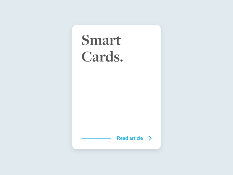 Smart Cards animation app cards concept design flat gif ui ux web