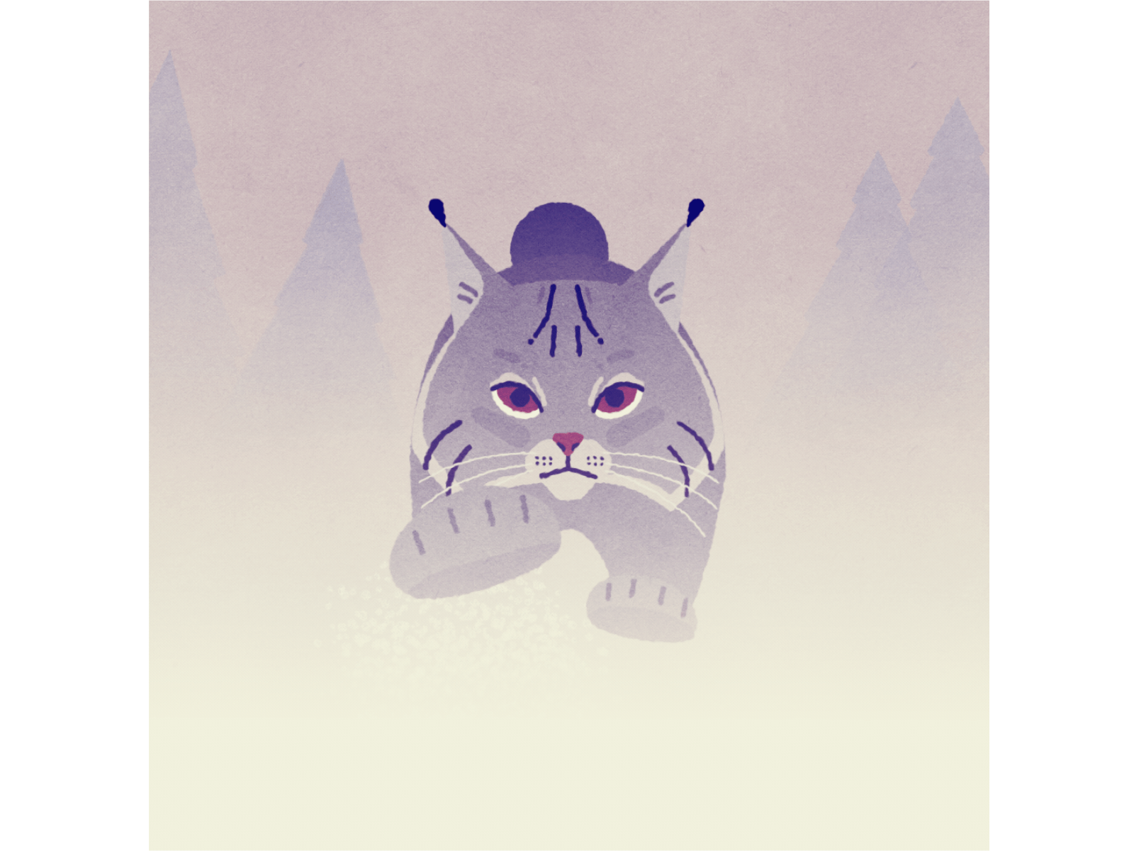 Lynx Run Cycle animation cat celanimation character gif illustration