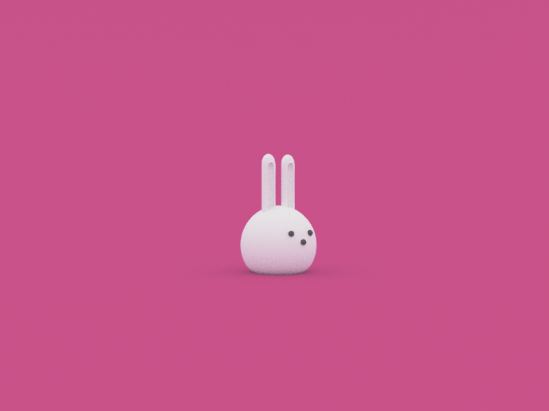 Bunny Jump 3D 3d bunny character gif jump rabbit