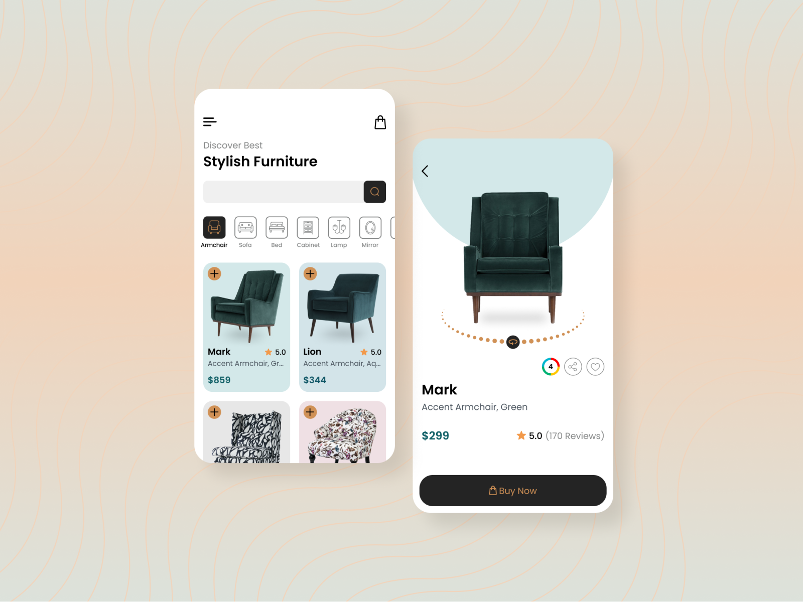 UI/UX Design (Furniture App) by Alexander Varvinsky on Dribbble