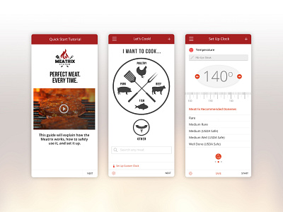 FireBoard Thermometer App Design adobe xd app design mobile app design ui
