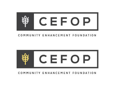 CEFOP Option Two community enhancement foundation hands kansas logo non profit plains wheat