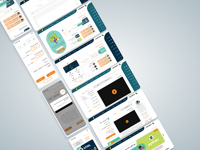 Code Amooz Website dashboard design flat graphic design minimal ui ux website