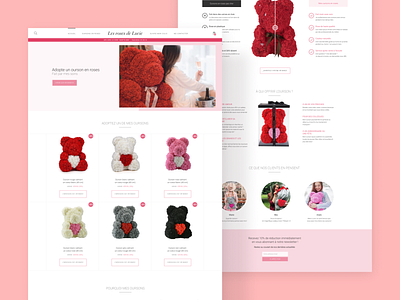 Les Roses De Lucie - Design design flat minimal ui ux web