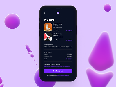 Check out with Crypto - Mobile app application bitcoin crypto wallet cryptocurrency design eth ethereum figma flat minimal mobile mobile app mobile app design mobile ui ui ux web website