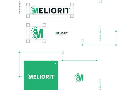 Logo MELIORIT branding design graphic design logo typography vector