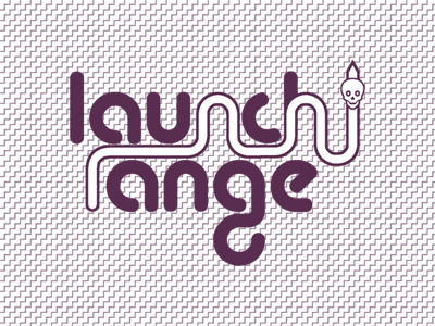 Launch Range brand dead purple digital art illustration illustrator logo logos purple skull white zig zag