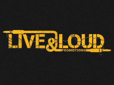 Live & Loud Logo Revisited... daryn jones williamson design djw illustration live logo loud music wires yellow