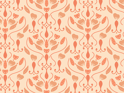 Scandinavian  Seamless Folk Pattern