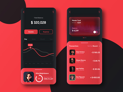 Wallet App app app design bank card banking mobile app ui