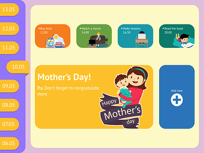 Mother's day! day design dribbble mam ui uiux ux