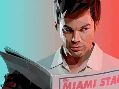 Hello, Dexter Morgan dexter digital art fractal low poly showtime tv