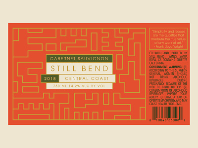 Still Bend Wine Label