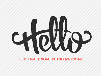 Hello Banner calligraphy hand lettering hello lettering personal branding typography web graphics