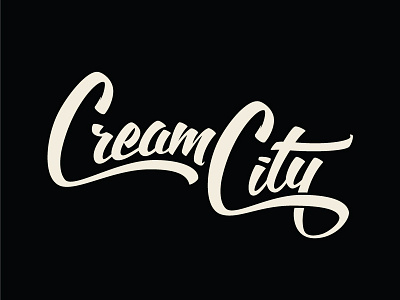 Cream City Lettering calligraphy cream city hand lettering lettering milwaukee script typography