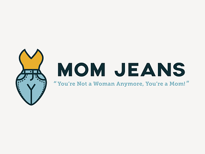 Mom Jeans doodle identity illustration jeans logo mom mom jeans