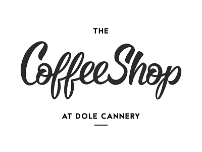 The Coffee Shop branding brush script hand lettering identity lettering logo script typography