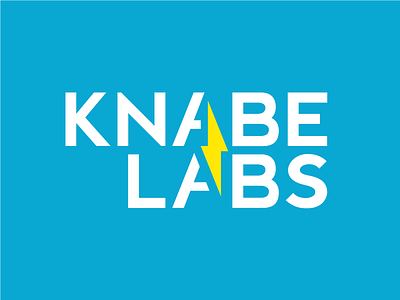 Knabe Labs brand electric electricity identity lab laboratory lightning logo science