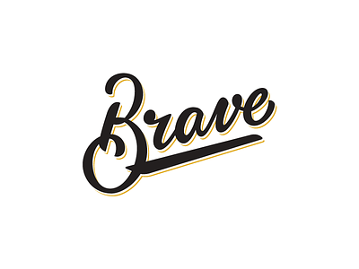 Brave Little Wordmark brave calligraphy hand lettering lettering logo wordmark
