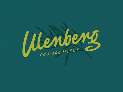 Ulenberg Logo architect branding calligraphy eco hand lettering lettering logo typography wordmark