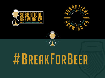 Sabbatical Brewing Co. Branding badge brand brewery identity logo