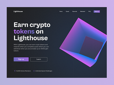Lighthouse - Crypto web concept
