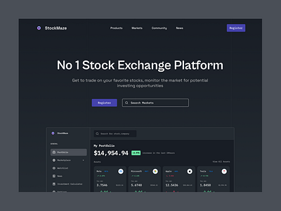 Stock Exchange Website