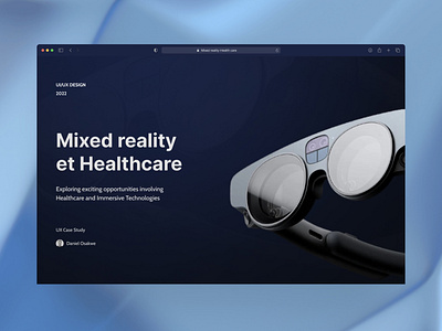Mixed Reality et Healthcare design system mixed reality mr ui ui design ux ux design