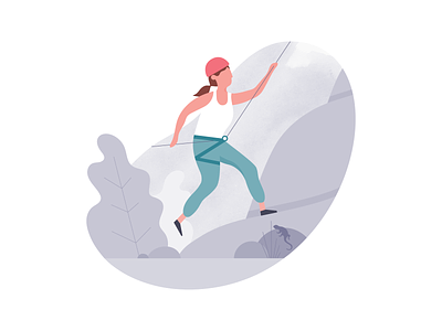Empty States – Action 2d action camping empty states illustration lizard michael mcmahon mountain nature outdoors rock climbing ui ux