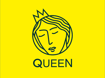 QUEEN (rejected logo design) lineart logo logodesign logogram