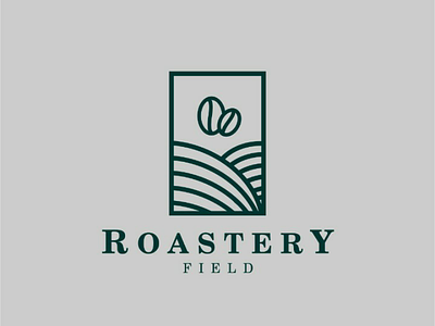 Roastery Field branding lineart logo logobrand logodesign logogram