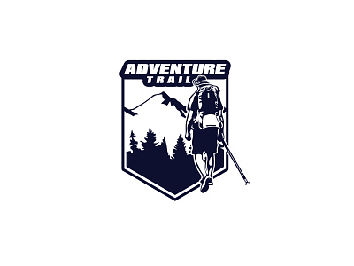 Adventure adventure illustration logo montain trail vector