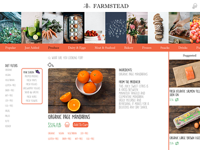 Farmstead - Produce Selected (Page 3) app design ui ui design