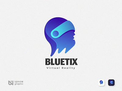 Bluetix "Virtual Reality" abstract adobe illustrator amazing logo animal app art awesome logo branding business logo creative logo cyberpunk 2077 graphic design logo logodesign logos logotype modern logo vr