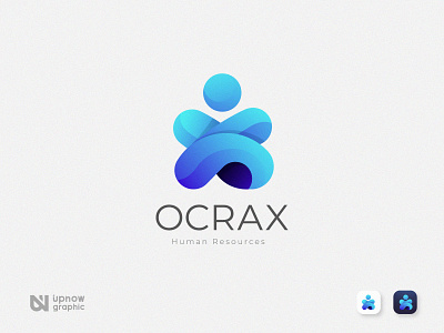 Download Ocrax Logo Design Human Resources By Upnow Graphic On Dribbble